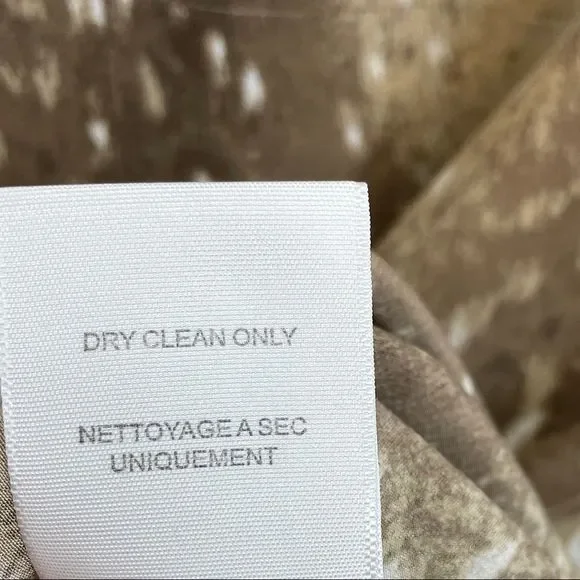 Joie Silk Tariana Top Deer Print Bambi Doe Fawn Sz L - Picture 5 of 10